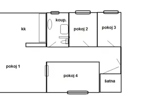 Pronájem bytu 4+kk, Bořislav, 94 m2