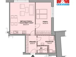 Pronájem bytu 2+kk, Letohrad, Václavské náměstí, 62 m2