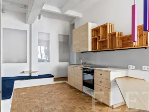 Pronájem bytu 2+kk, Praha - Holešovice, Jateční, 56 m2