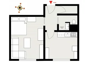 Prodej bytu 1+1, Vysoké Mýto, Pivovarská, 35 m2