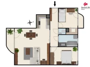 Prodej bytu 3+kk, Praha - Horní Počernice, Ve žlíbku, 74 m2