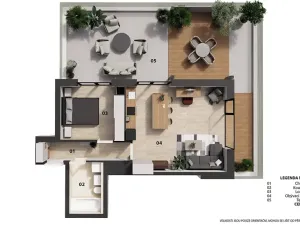 Prodej bytu 2+kk, Brno, Kumpoštova, 55 m2