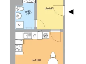 Pronájem bytu 2+kk, Ostrava - Moravská Ostrava, Sokolská třída, 42 m2