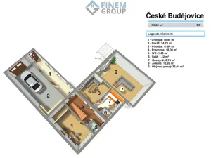 Prodej rodinného domu, České Budějovice, 189 m2