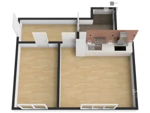 Pronájem bytu 2+kk, Praha - Žižkov, Jeseniova, 50 m2