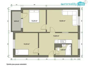 Prodej bytu 3+1, Vintířov, 69 m2