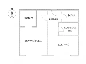 Pronájem bytu 1+1, Kladno - Kročehlavy, Ukrajinská, 40 m2