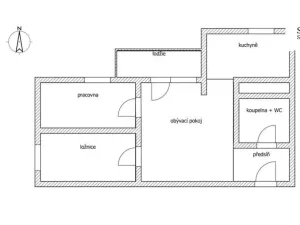 Pronájem bytu 3+1, Chrášťany, Žlutá, 57 m2