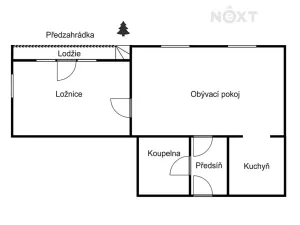 Pronájem bytu 2+kk, Jilemnice, U Nemocnice, 56 m2