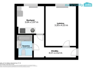 Prodej bytu 1+1, Ralsko - Kuřívody, 34 m2