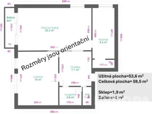 Prodej bytu 2+1, Praha - Smíchov, Fráni Šrámka, 54 m2