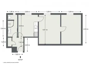 Pronájem bytu 2+1, Rakovník - Rakovník I, Vysoká, 46 m2