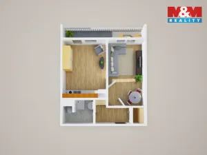 Prodej bytu 1+1, Teplice - Trnovany, Maršovská, 41 m2
