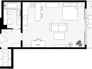 Prodej bytu 1+kk, Praha - Stodůlky, Symfonická, 48 m2