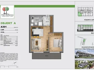 Prodej bytu 2+kk, Kralupy nad Vltavou, J. Wolkera, 55 m2