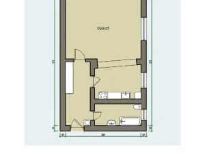 Pronájem bytu 1+1, Lanškroun, Kežmarská, 34 m2