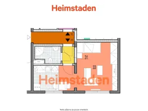 Pronájem bytu 1+kk, Karviná - Nové Město, Nedbalova, 21 m2