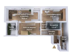 Prodej bytu 3+1, Brno - Bohunice, Spodní, 75 m2