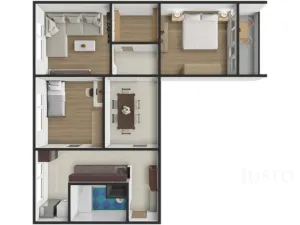 Prodej bytu 3+1, Strakonice - Strakonice I, Sídliště 1. máje, 74 m2