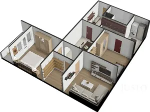 Prodej bytu 3+1, Strakonice - Strakonice I, Sídliště 1. máje, 74 m2