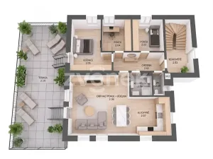 Pronájem bytu 4+kk, Zlín, Nad Ovčírnou III, 87 m2