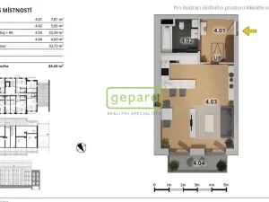 Pronájem bytu 1+kk, Český Brod, Antonína Balšánka, 46 m2