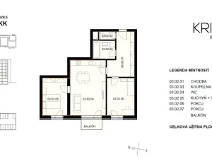 Pronájem bytu 3+kk, Hradec Králové, Pod Zámečkem, 71 m2