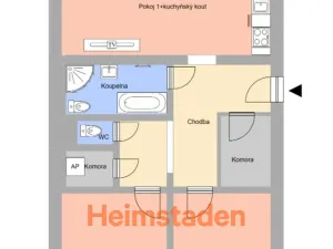 Pronájem bytu 3+kk, Ostrava - Poruba, Alšovo náměstí, 82 m2