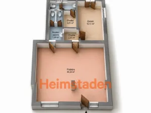 Pronájem kanceláře, Havířov - Město, Na Nábřeží, 69 m2