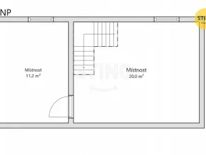Prodej rodinného domu, Zlín, Prostřední, 61 m2