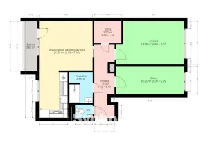 Pronájem bytu 3+kk, Praha - Ruzyně, Stochovská, 62 m2