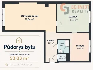 Prodej bytu 2+1, Brno, Vranovská, 57 m2