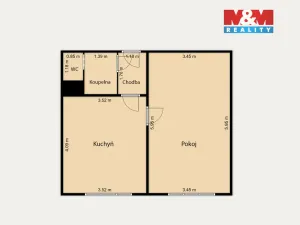 Prodej bytu 1+1, Aš, Neumannova, 39 m2