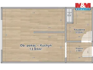 Pronájem bytu 1+kk, Kdyně, Markova, 20 m2