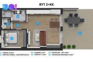 Prodej bytu 2+kk, Soběšovice, 80 m2