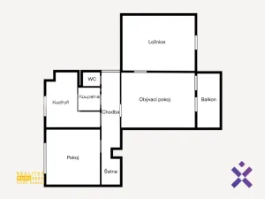 Prodej bytu 3+1, Zlín, třída Svobody, 66 m2