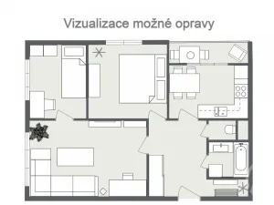 Prodej bytu 2+1, Ostrava - Výškovice, Lumírova, 65 m2