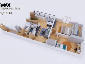 Prodej bytu 3+kk, Příbram - Příbram I, Riegrova, 61 m2