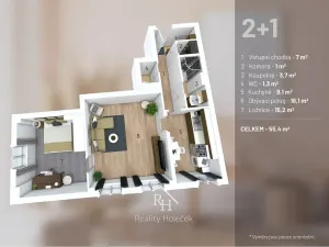 Prodej bytu 2+1, Kladno, Vítězná, 55 m2