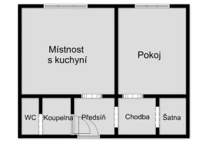 Prodej bytu 2+kk, Ústí nad Labem - Severní Terasa, Poláčkova, 42 m2