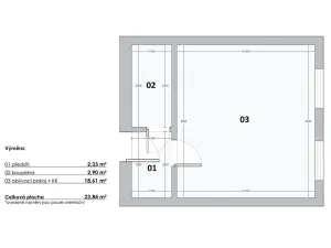 Prodej bytu 1+kk, Praha - Bohnice, V Zámcích, 35 m2