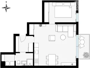 Prodej bytu 2+kk, Praha - Vysočany, Na výběžku, 61 m2