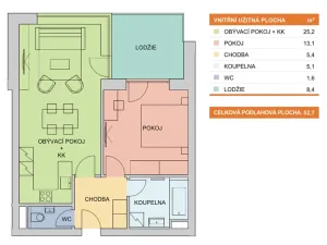Pronájem bytu 2+kk, Olomouc, Aloise Rašína, 53 m2