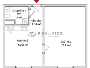 Pronájem bytu 1+1, České Budějovice, O. Nedbala, 36 m2