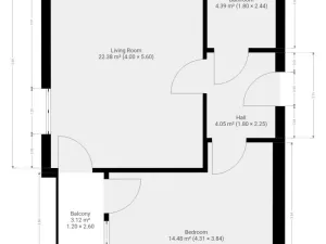 Pronájem bytu 2+kk, Praha, Mrázkova, 50 m2