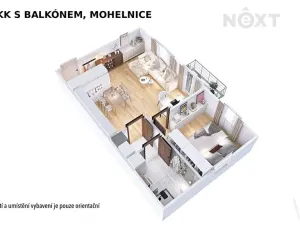 Pronájem bytu 2+kk, Mohelnice, Za Penzionem, 40 m2