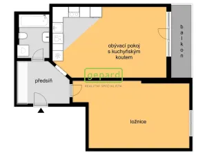 Prodej bytu 2+kk, Brno - Líšeň, Sedláčkova, 60 m2
