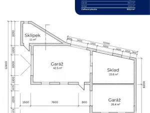 Prodej skladu, Nová Ves, 106 m2