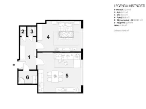 Prodej bytu 2+kk, Praha, Vyšší, 52 m2