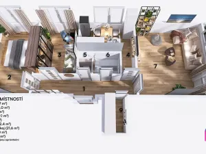 Pronájem bytu 3+1, Brno, Seifertova, 74 m2